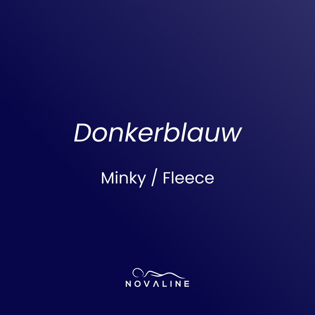Couverture lestée 2 kg - 90x120 cm + Housse Bleu foncé Minky