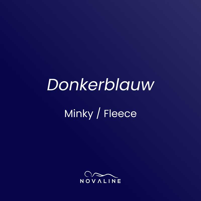 Verzwaringsdeken 2 kg - 90x120 cm + Hoes Donkerblauw Minky