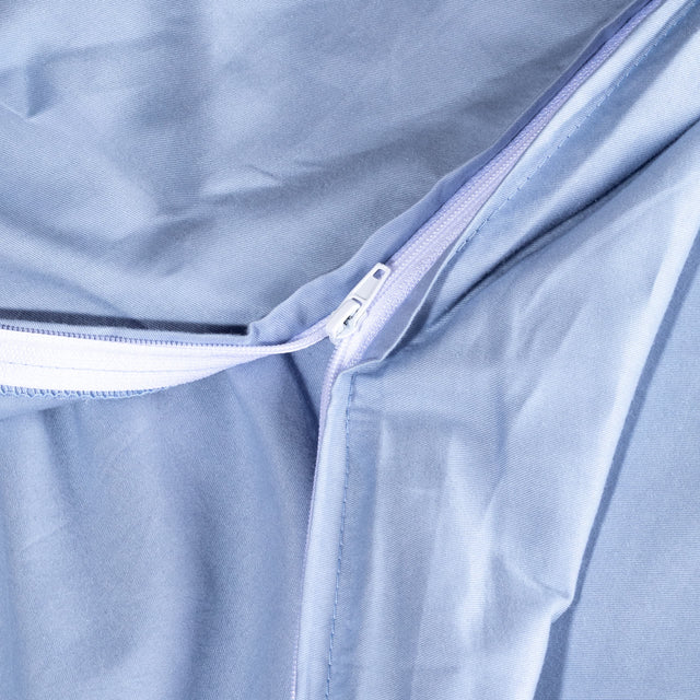 Novaline verzwaringsdeken hoes katoen blauw rits