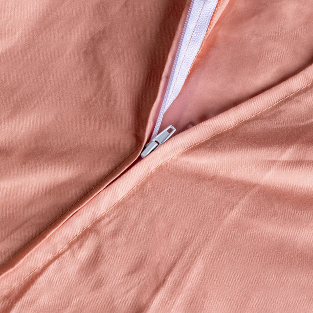 Couverture lestée 15 kg - 240x220 cm + Housse Saumon Coton