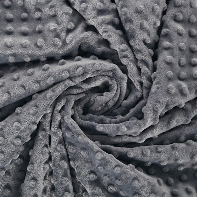 Verzwaringsdeken hoes - 100x150 cm - Grijs - Minky