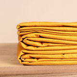 Couverture lestée 5 kg - 140x200 cm + Housse Ocre Coton