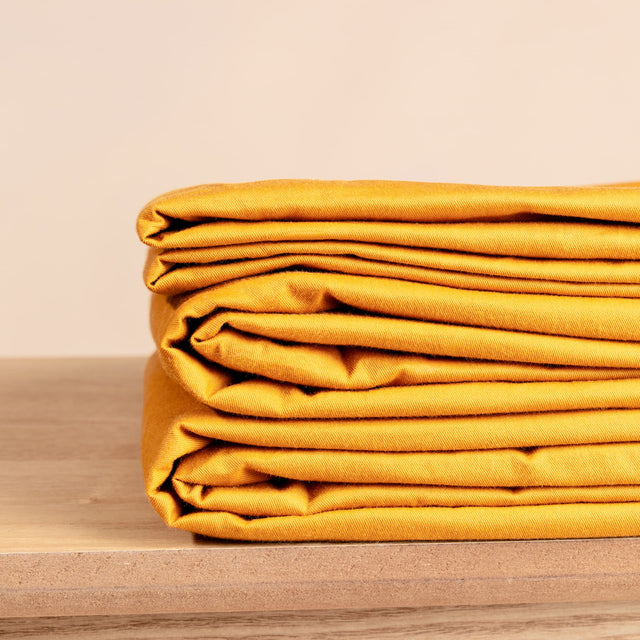 Couverture lestée 15 kg - 240x220 cm + Housse Ocre Coton