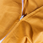 Couverture lestée 15 kg - 240x220 cm + Housse Ocre Coton