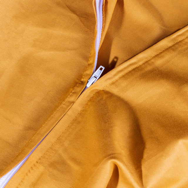 Couverture lestée 15 kg - 240x220 cm + Housse Ocre Coton