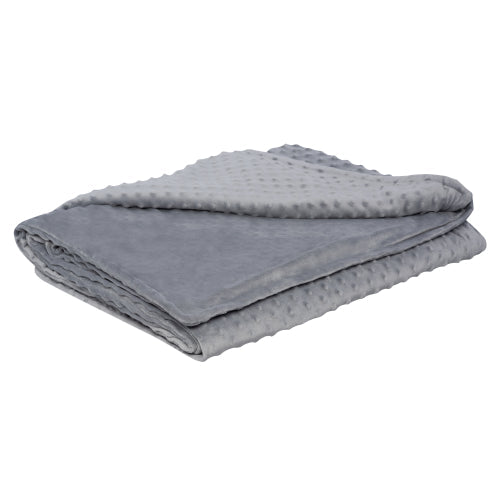 Verzwaringsdeken 5 kg - 100x150 cm + Hoes Grijs Minky
